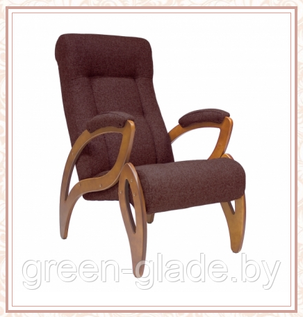 Кресло для отдыха модель 51 каркас Орех ткань Мальта-15