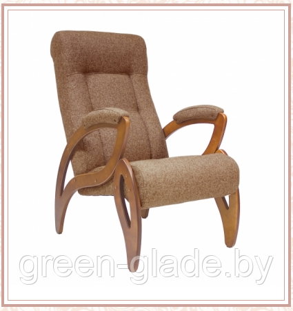 Кресло для отдыха модель 51 каркас Орех ткань Мальта-17 - фото 1 - id-p113126831