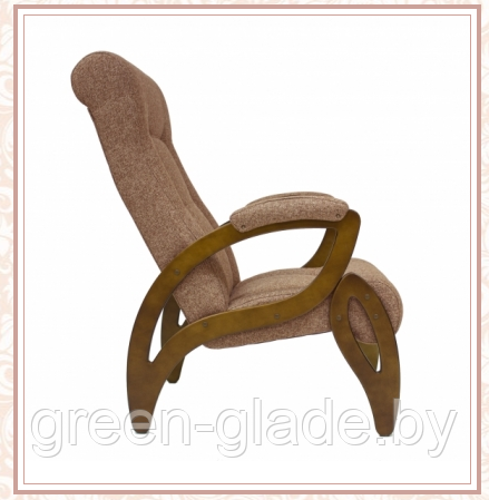 Кресло для отдыха модель 51 каркас Орех ткань Мальта-17 - фото 2 - id-p113126831