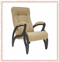 Кресло для отдыха модель 51 каркас Венге ткань Мальта-03