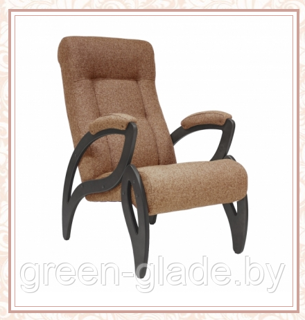 Кресло для отдыха модель 51 каркас Венге ткань Мальта-17