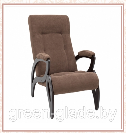 Кресло для отдыха модель 51 каркас Венге ткань Verona Brown