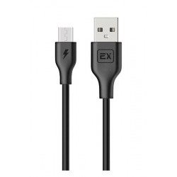 EX-K-480 USB - microUSB круглый чёрный 1М Classic Дата-кабель EXPLOYD - фото 2 - id-p112580258