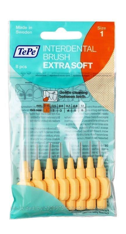 Межзубные ершики ТеРе Extra Soft №1 (особо мягкая щетина), уп. 8 штук