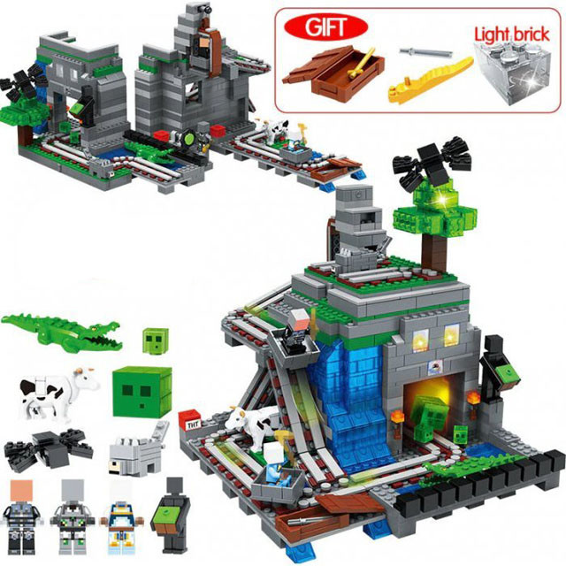 Конструктор JLB 3D84 Minecraft Шахта (аналог Lego Minecraft) 1117 деталей - фото 4 - id-p113129296
