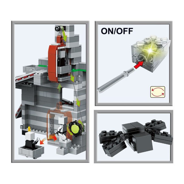Конструктор JLB 3D84 Minecraft Шахта (аналог Lego Minecraft) 1117 деталей - фото 5 - id-p113129296
