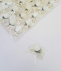 Цветочки для друзей и гостей кремовые на свадьбу