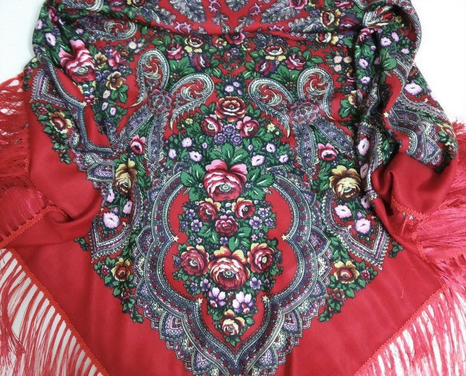 Женский цветной платок (палантин) (110Х110 см)