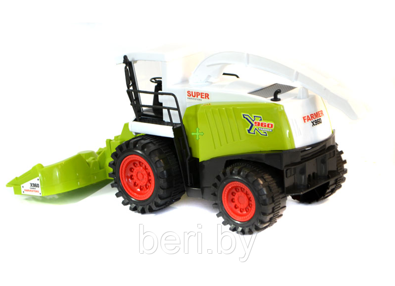 0488-290 Комбайн детский инерционный "Farm Tractor", пластик, 3+ - фото 3 - id-p113131823