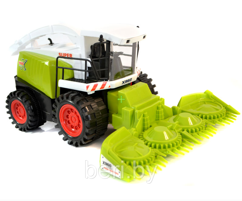 0488-290 Комбайн детский инерционный "Farm Tractor", пластик, 3+ - фото 2 - id-p113131823