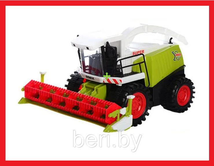 0488-291 Комбайн инерционный "Farm Tractor", пластик, подвижные элементы