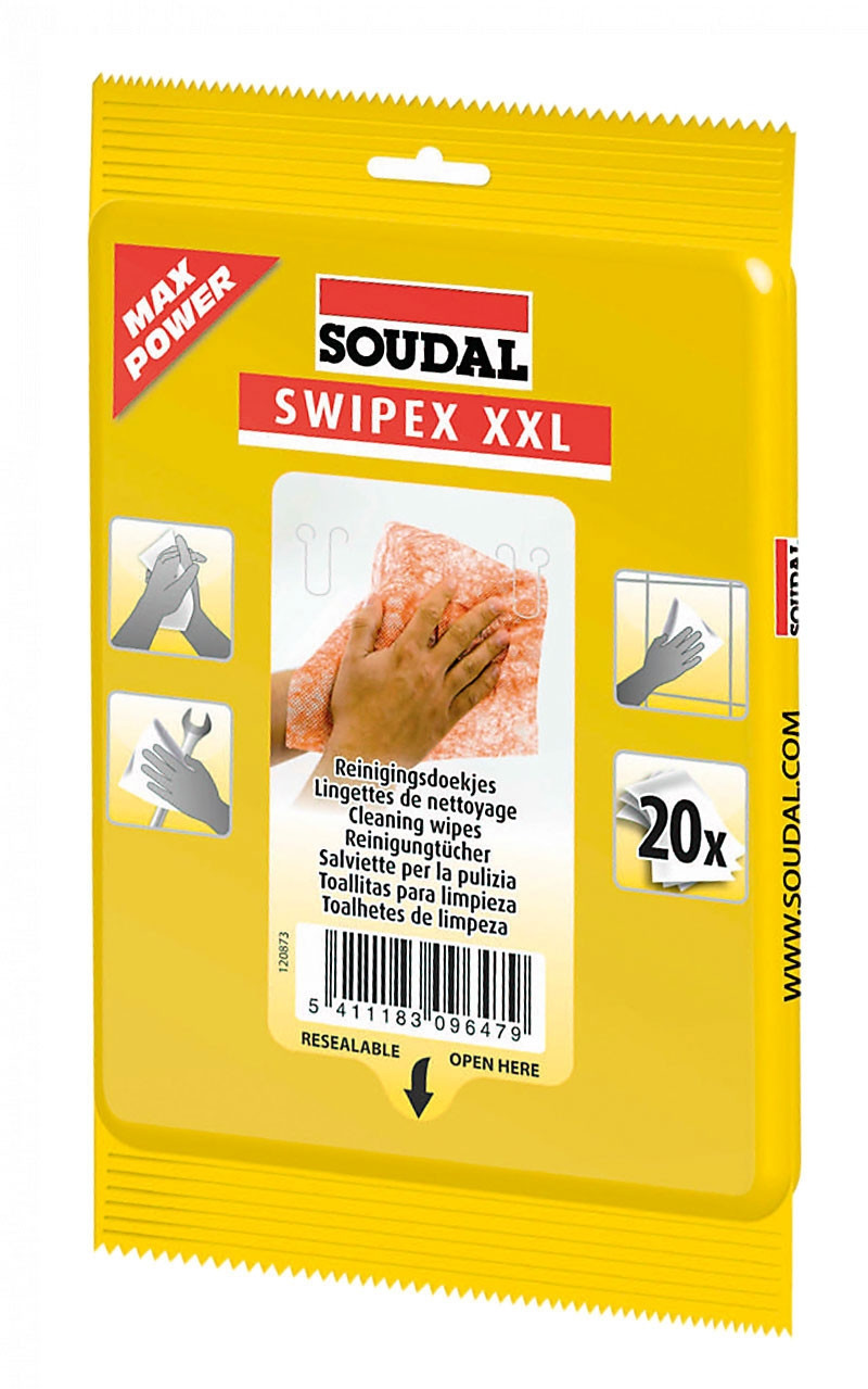 Салфетки д/удаления гермет. Soudal Swipex XXL 20шт