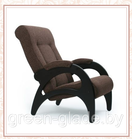 Кресло для отдыха модель 41 каркас Венге ткань Мальта-15 без лозы - фото 3 - id-p23913569