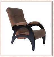 Кресло для отдыха модель 41 каркас Венге ткань Verona Brown без лозы