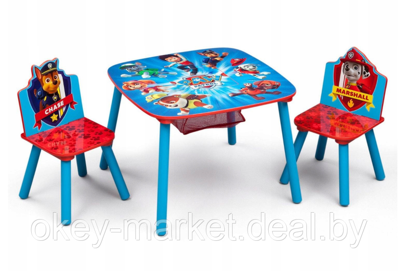 Журнальный столик со стульями для детей  Щенячий патруль   4978, фото 2