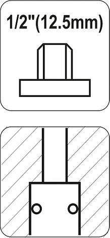 Быстросъёмное соединение с клапаном наружная резьба 1/2" "Yato" YT-2392, фото 2