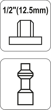 Быстросъёмное соединение наружная резьба 1/2" "Yato" YT-2402, фото 2