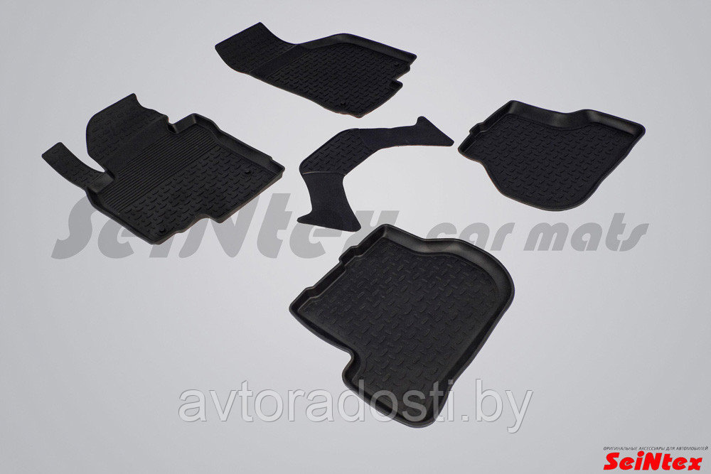 Коврики резиновые для Volkswagen Golf 5/6 (2003-2012) / Jetta (05-10) / Skoda Octavia A5 (SeiNtex)