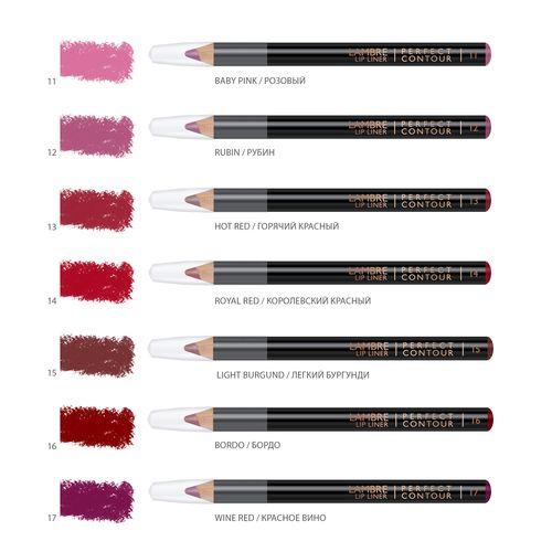 Карандаш для губ Lambre Lip Liner Perfect Contour - фото 2 - id-p113162103