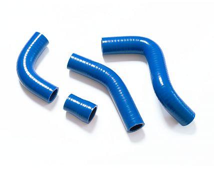 Патрубок системы охлаждения ВАЗ-21073 инжекторный двигатель алюминиевый радиатор СИНИЙ СИЛИКОН