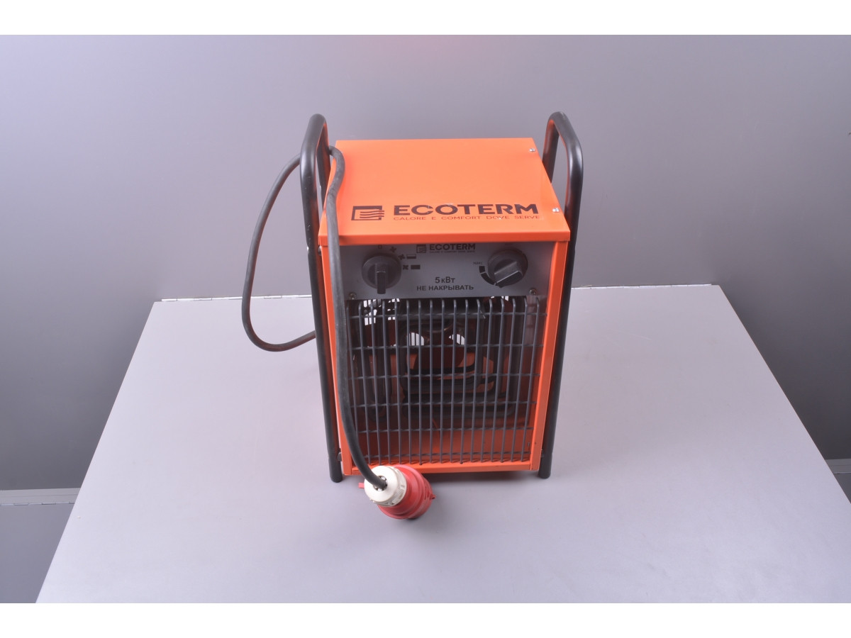 Нагреватель воздуха электр. Ecoterm EHC-05/3B, кубик, 2 ручки, 5 кВт., 380В - фото 1 - id-p112877139