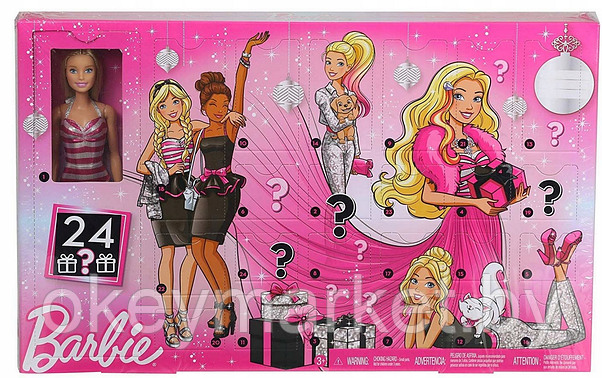 Игровой набор Адвент календарь Barbie GFF61, фото 2