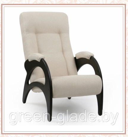 Кресло для отдыха модель 41 каркас Венге ткань Мальта-01 без лозы - фото 1 - id-p23905396