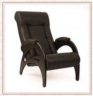 Кресло для отдыха модель 41 каркас Венге экокожа Дунди-108 без лозы