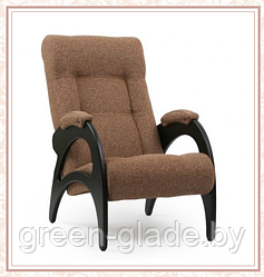 Кресло для отдыха модель 41 каркас Венге ткань Мальта-17 без лозы