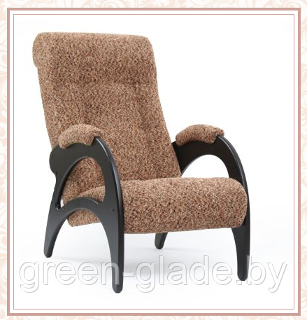 Кресло для отдыха модель 41 каркас Венге ткань Модена 56 без лозы - фото 1 - id-p31513444