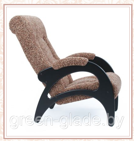 Кресло для отдыха модель 41 каркас Венге ткань Модена 56 без лозы - фото 3 - id-p31513444
