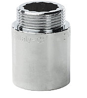Удлинитель латунный 1" - 40 мм (ВР-НР) хромированный General Fittings