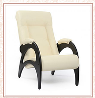 Кресло для отдыха модель 41 каркас Венге экокожа Дунди-112 без лозы