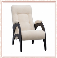 Кресло для отдыха модель 41 каркас Венге ткань Verona Vanilla без лозы