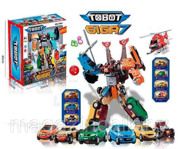 Робот-трансформер Tobot Гига 7 в 1, свет/звук 7061 (ID#113198047), цена ...