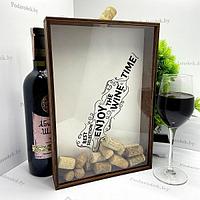 Копилка для винных пробок «Время пить вино»