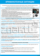 Плакат информационный Криминогенные ситуации