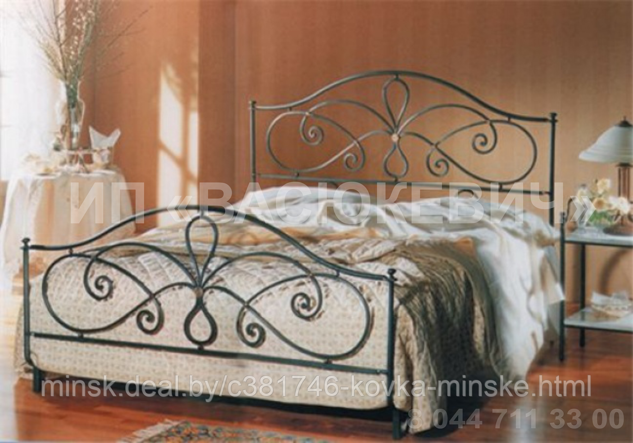 Кровать металлическая двуспальная "Аделин" КОВКА - фото 4 - id-p113214404