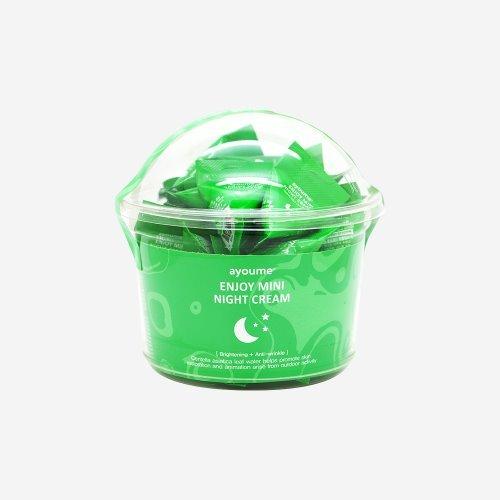Ночной  успокаивающий крем  с центеллой азиатской AYOUME Enjoy Mini Night Cream (3гр)