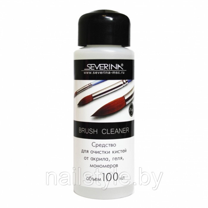 Brush Cleaner - Средство для очистки кистей от акрила, геля, мономеров Severina 100 мл. - фото 1 - id-p113236060