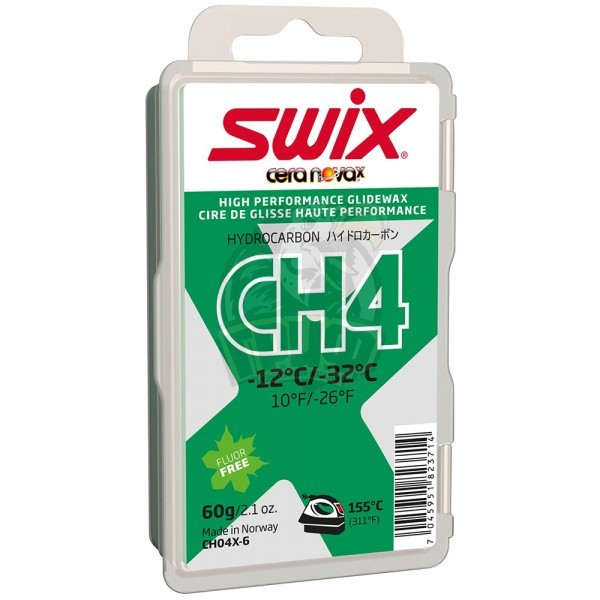 Парафин Swix CH4X Green -12C/-32C, 60 гр (арт. CH04X-6)