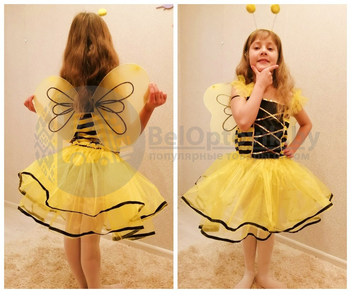 Карнавальный костюм: платье Пчелка, размер XL (130-140 см) - фото 3 - id-p113251499