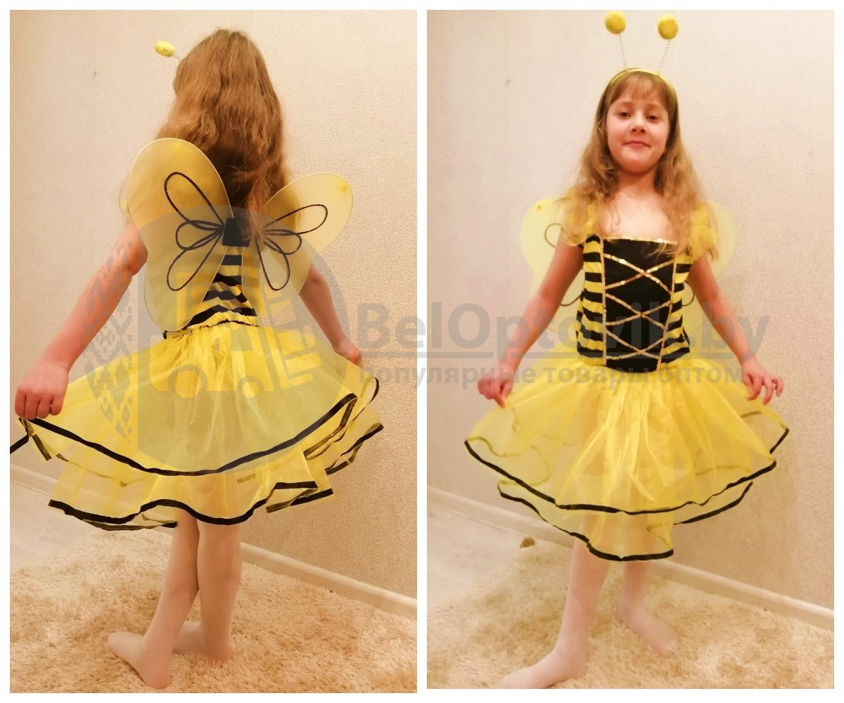 Карнавальный костюм: платье Пчелка, размер XL (130-140 см) - фото 4 - id-p113251499