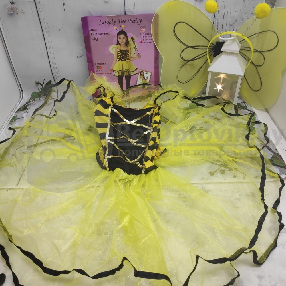 Карнавальный костюм: платье Пчелка, размер XL (130-140 см) - фото 8 - id-p113251499