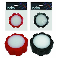 Подушка для пальцев INDEX, в форме ромашки, диаметр 67мм, цвета ассорти, арт. I602(работаем с юр лицами и ИП)