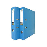 Папка-регистратор COLOURPLAY, 80 мм, ламинированная, неоновые цвета, арт. IND 8 LA, цвет голубой(работаем с юр