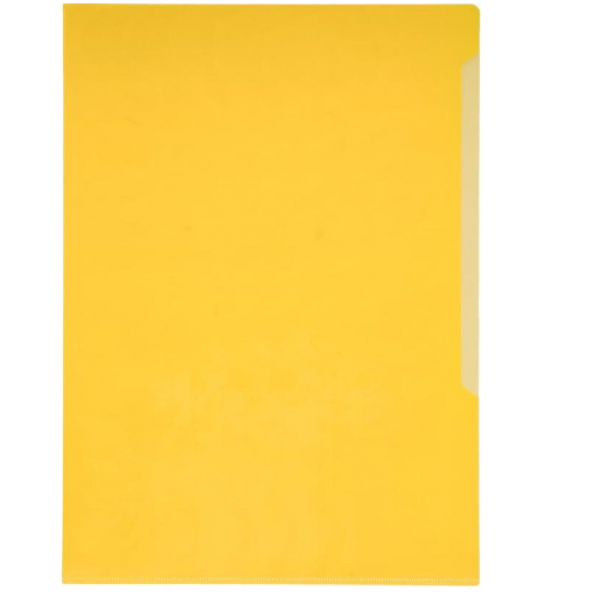 Папка-уголок Durable, A4, 180 микрон, глянец, полипропилен, цвет желтый(работаем с юр лицами и ИП) - фото 1 - id-p113243231
