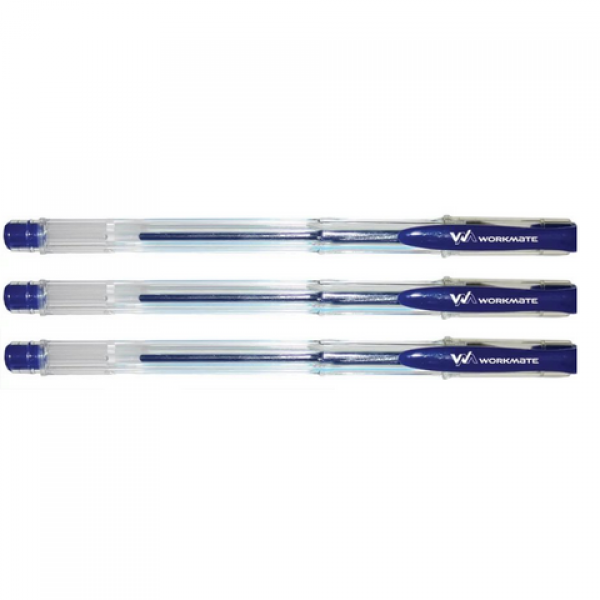 Ручка гелевая, 0,5 мм, Workmate, цвет синий(работаем с юр лицами и ИП)