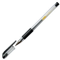 Ручка гелевая, 0,5 мм, резиновый упор, цвет черный(работаем с юр лицами и ИП)