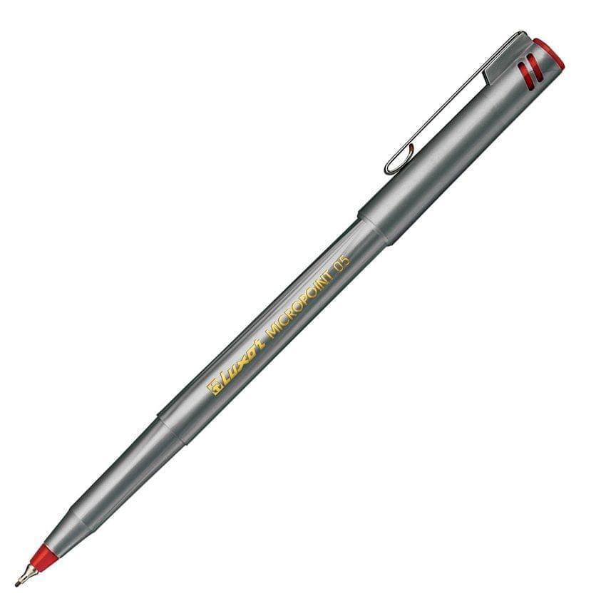 Ручка капиллярная Micro Point LUXOR, цвет красный(работаем с юр лицами и ИП) - фото 1 - id-p113243331
